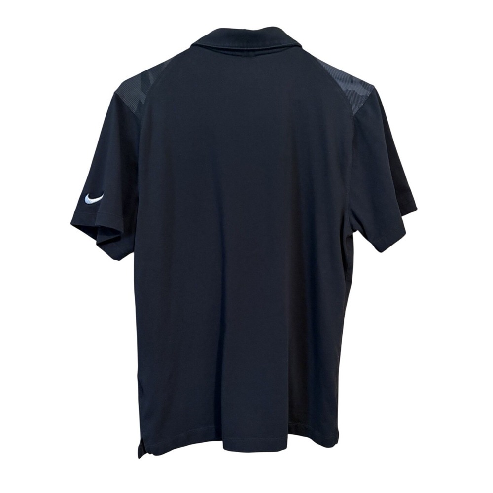 Nike Men's Small Golf Polo Dri-Fit Black Gray Camo Block Pattern - Picture 5 of 13